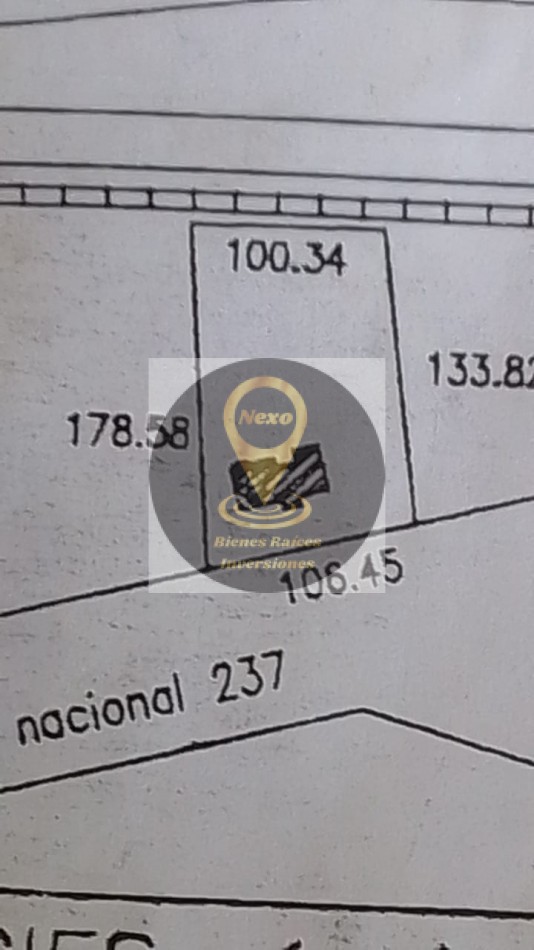 LOTE  DE 15000 M2 EN RUTA NACIONAL 40 Y CON CON 